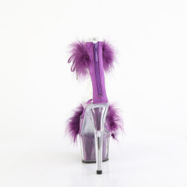 Pleaser ADORE-724F Plateau Sandaletten Clear Lila EU-43 / US-13