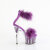 Pleaser ADORE-724F Plateau Sandaletten Clear Lila EU-43 / US-13