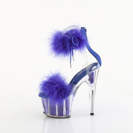 Pleaser ADORE-724F Plateau Sandaletten Clear Blau EU-35 / US-5