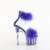 Pleaser ADORE-724F Plateau Sandaletten Clear Blau EU-35 / US-5