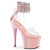 Pleaser ADORE-724RS Plateau Sandaletten Clear Strass Pink EU-35 / US-5
