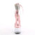 Pleaser ADORE-724RS Plateau Sandaletten Clear Strass Pink Transparent EU-35 / US-5