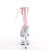Pleaser ADORE-724RS Plateau Sandaletten Clear Strass Pink Transparent EU-35 / US-5