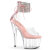 Pleaser ADORE-724RS Plateau Sandaletten Clear Strass Pink Transparent EU-38 / US-8