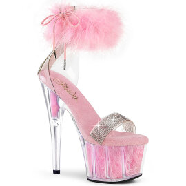 Pleaser ADORE-727F Plateau Sandaletten Clear Pink EU-35 /...