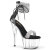 Pleaser ADORE-727RS Plateau Sandaletten Clear Strass Schwarz EU-35 / US-5