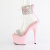 Pleaser ADORE-727RS Plateau Sandaletten Clear Strass Pink EU-35 / US-5