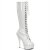 Pleaser Kniestiefel DELIGHT-2023 Weiß EU-41 / US-11