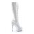 Pleaser Kniestiefel DELIGHT-2023 Weiß EU-41 / US-11