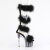 Pleaser ADORE-728F Plateau Sandaletten Clear Schwarz EU-36 / US-6