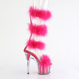 Pleaser ADORE-728F Plateau Sandaletten Clear Pink EU-36 / US-6