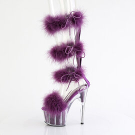 Pleaser ADORE-728F Plateau Sandaletten Clear Lila EU-36 / US-6