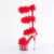 Pleaser ADORE-728F Plateau Sandaletten Clear Rot EU-37 / US-7