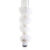 Pleaser ADORE-728F Plateau Sandaletten Clear Weiß EU-35 / US-5