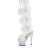 Pleaser ADORE-728F Plateau Sandaletten Clear Weiß EU-35 / US-5