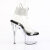 Pleaser ADORE-791-2RS Plateau Sandaletten Clear Strass Schwarz EU-39 / US-9
