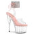 Pleaser ADORE-791-2RS Plateau Sandaletten Clear Strass Pink Transparent EU-35 / US-5