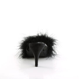 Fabulicious AMOUR-03 Pantoletten Kunstleder Schwarz EU-41 / US-11