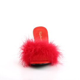 Fabulicious AMOUR-03 Pantoletten Kunstleder Rot EU-37 / US-7