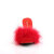 Fabulicious AMOUR-03 Pantoletten Kunstleder Rot EU-38 / US-8