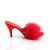 Fabulicious AMOUR-03 Pantoletten Kunstleder Rot EU-38 / US-8