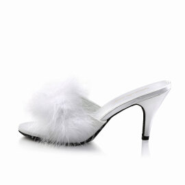 Fabulicious AMOUR-03 Pantoletten Kunstleder Weiß EU-36 / US-6