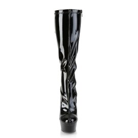 Pleaser Kniestiefel DELIGHT-2029 Schwarz EU-39 / US-9