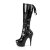 Pleaser Kniestiefel DELIGHT-2029 Schwarz EU-39 / US-9