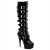Pleaser Kniestiefel DELIGHT-2049 Schwarz EU-36 / US-6