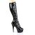 Pleaser Kniestiefel DELIGHT-2049 Schwarz EU-38 / US-8