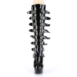 Pleaser Kniestiefel DELIGHT-2049 Schwarz EU-39 / US-9
