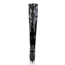 Pleaser Overknee Stiefel DELIGHT-3000 Schwarz EU-35 / US-5