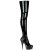 Pleaser Overknee Stiefel DELIGHT-3000 Schwarz EU-35 / US-5