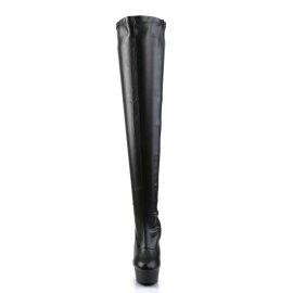 Pleaser Overknee Stiefel DELIGHT-3000 Schwarz EU-37 / US-7