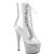 Pleaser BEJEWELED-1021C-2 Plateau Stiefeletten Clear Strass Silber Transparent EU-38 / US-8