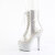 Pleaser BEJEWELED-1021C-2 Plateau Stiefeletten Clear Strass Silber Transparent EU-38 / US-8