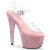 Pleaser BEJEWELED-708MS Plateau Sandaletten Clear Strass Pink EU-41 / US-11