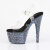 Pleaser BEJEWELED-708MS Plateau Sandaletten Clear Strass Schwarz EU-35 / US-5