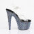 Pleaser BEJEWELED-708MS Plateau Sandaletten Clear Strass Schwarz EU-35 / US-5