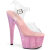 Pleaser BEJEWELED-708RRS Plateau Sandaletten Clear Strass Pink EU-35 / US-5
