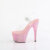 Pleaser BEJEWELED-708RRS Plateau Sandaletten Clear Strass Pink EU-35 / US-5