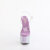 Pleaser BEJEWELED-708RRS Plateau Sandaletten Clear Strass Lila EU-40 / US-10
