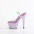 Pleaser BEJEWELED-708RRS Plateau Sandaletten Clear Strass Lila EU-41 / US-11