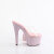 Pleaser BEJEWELED-712RS Plateau Pantoletten Clear Strass Baby Pink EU-40 / US-10