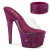 Pleaser BEJEWELED-712RS Plateau Pantoletten Clear Strass Pink EU-38 / US-8