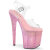 Pleaser BEJEWELED-808RRS Plateau Sandaletten Clear Strass Pink EU-35 / US-5