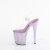 Pleaser BEJEWELED-808RRS Plateau Sandaletten Clear Strass Lila EU-37 / US-7
