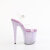 Pleaser BEJEWELED-808RRS Plateau Sandaletten Clear Strass Lila EU-37 / US-7