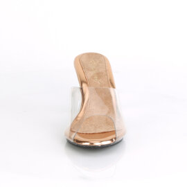Fabulicious BELLE-301 Pantoletten Clear Gold EU-35 / US-5