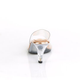 Fabulicious BELLE-301 Pantoletten Clear Gold EU-35 / US-5